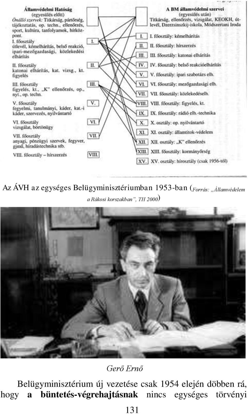 Ernő Belügyminisztérium új vezetése csak 1954 elején