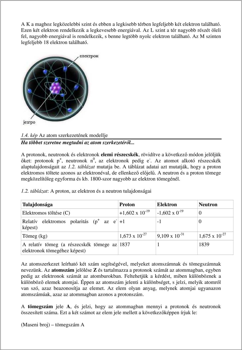 kép Az atom szerkezetének modellje Ha többet szeretne megtudni az atom szerkezetéről.