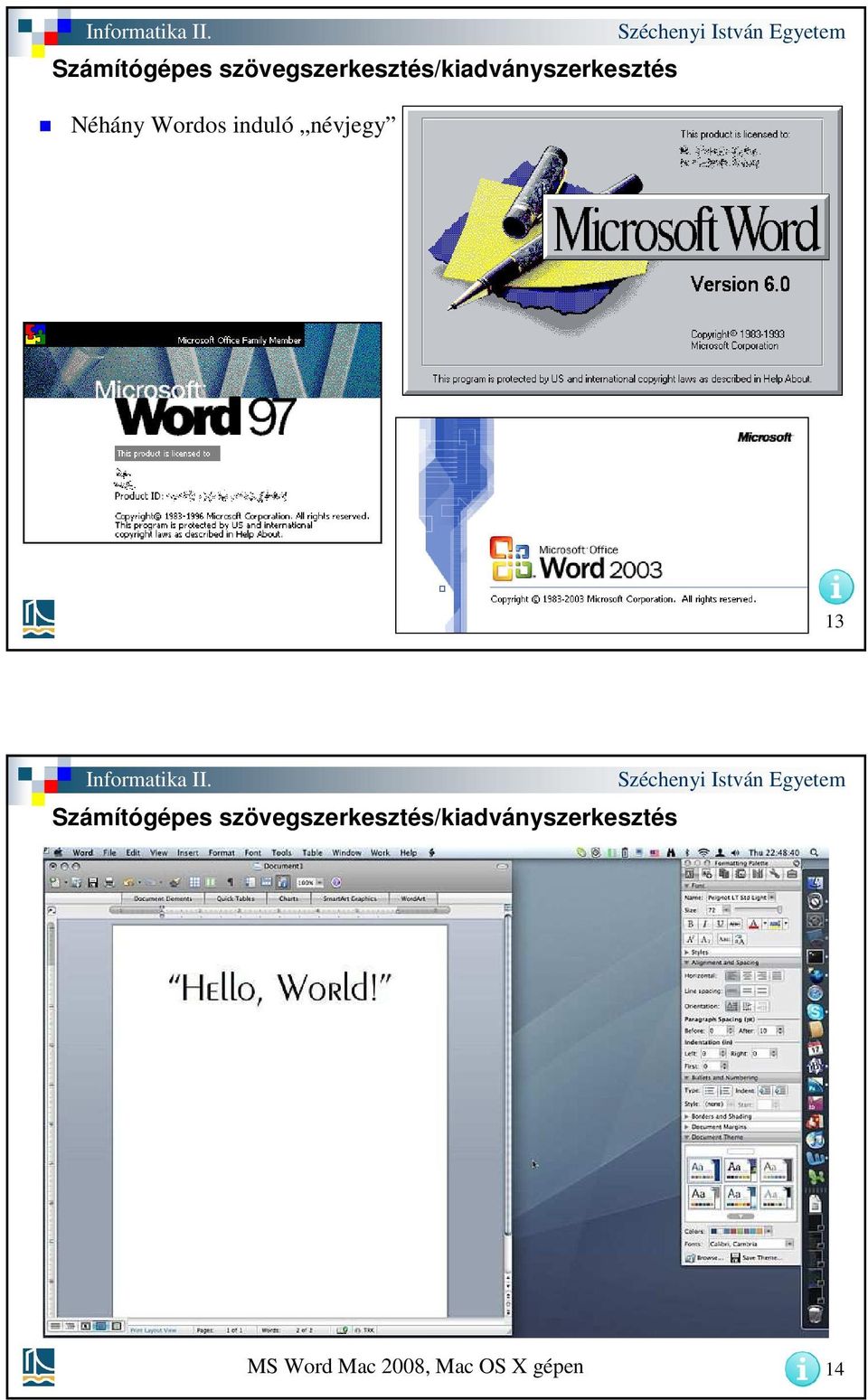 13 MS Word Mac