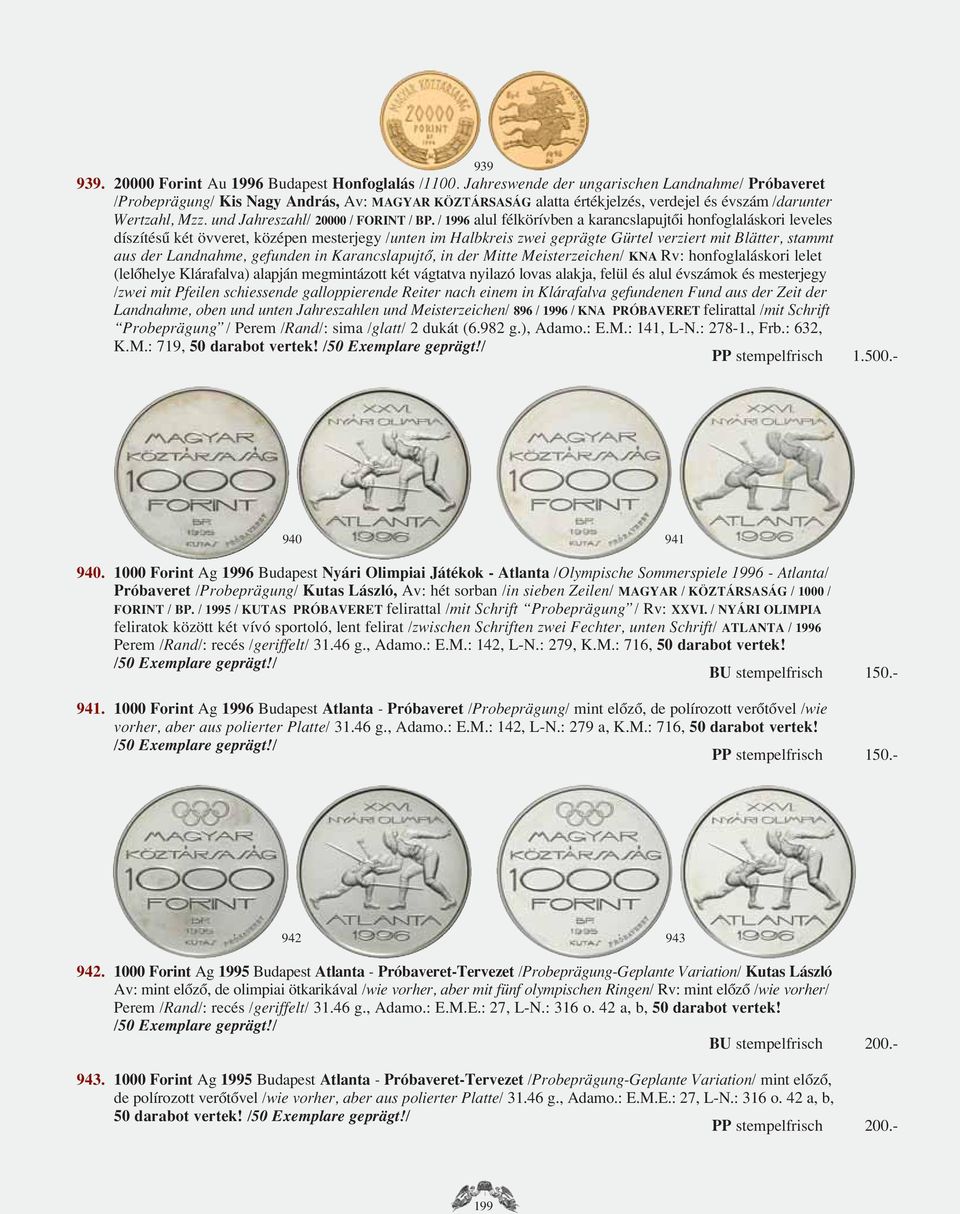 und Jahreszahl/ 20000 / FORINT / BP.