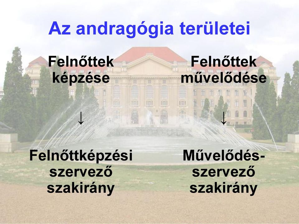 művelődése Felnőttképzési