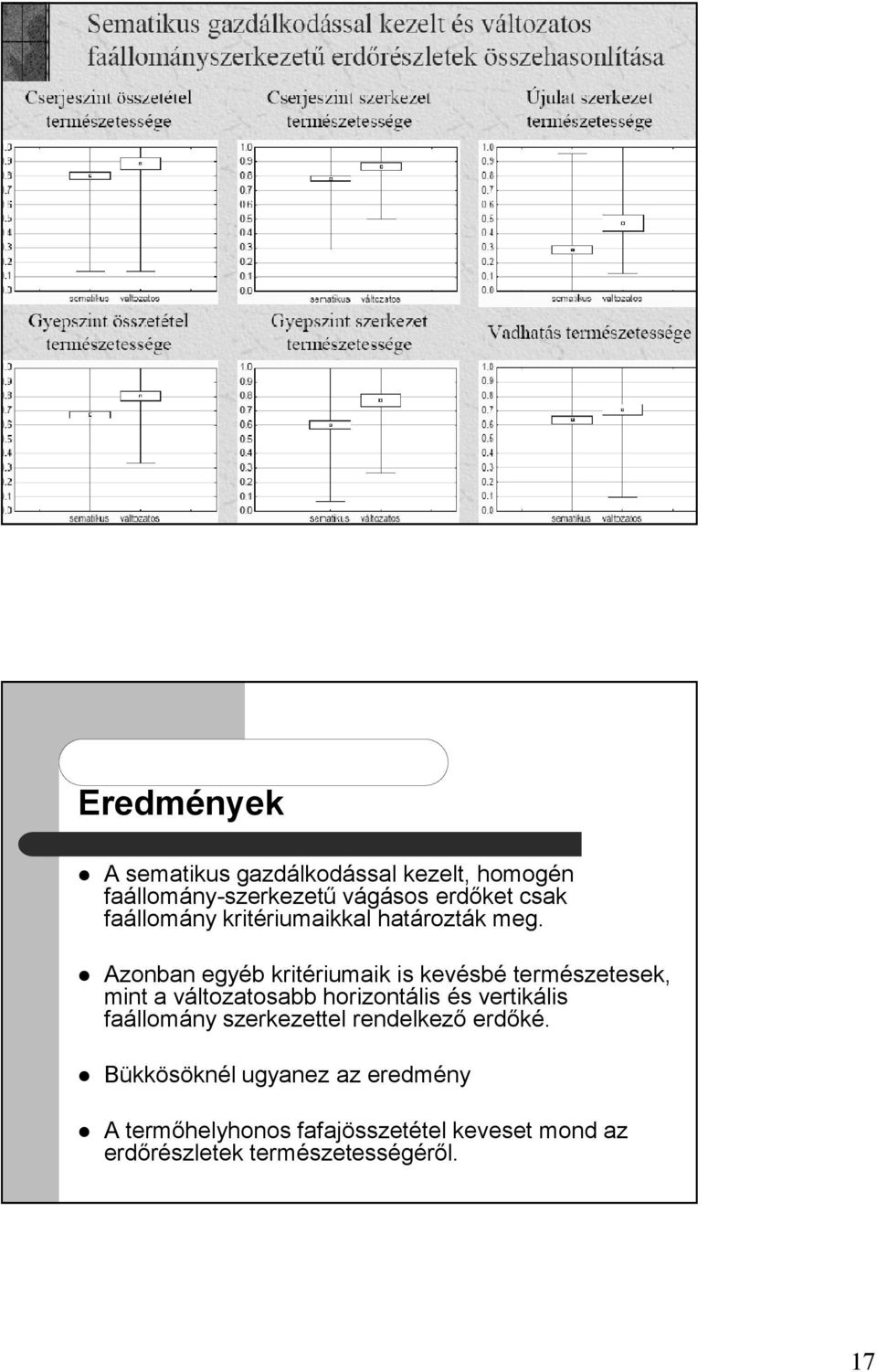 Azonban egyéb kritériumaik is kevésbé természetesek, mint a változatosabb horizontális és vertikális