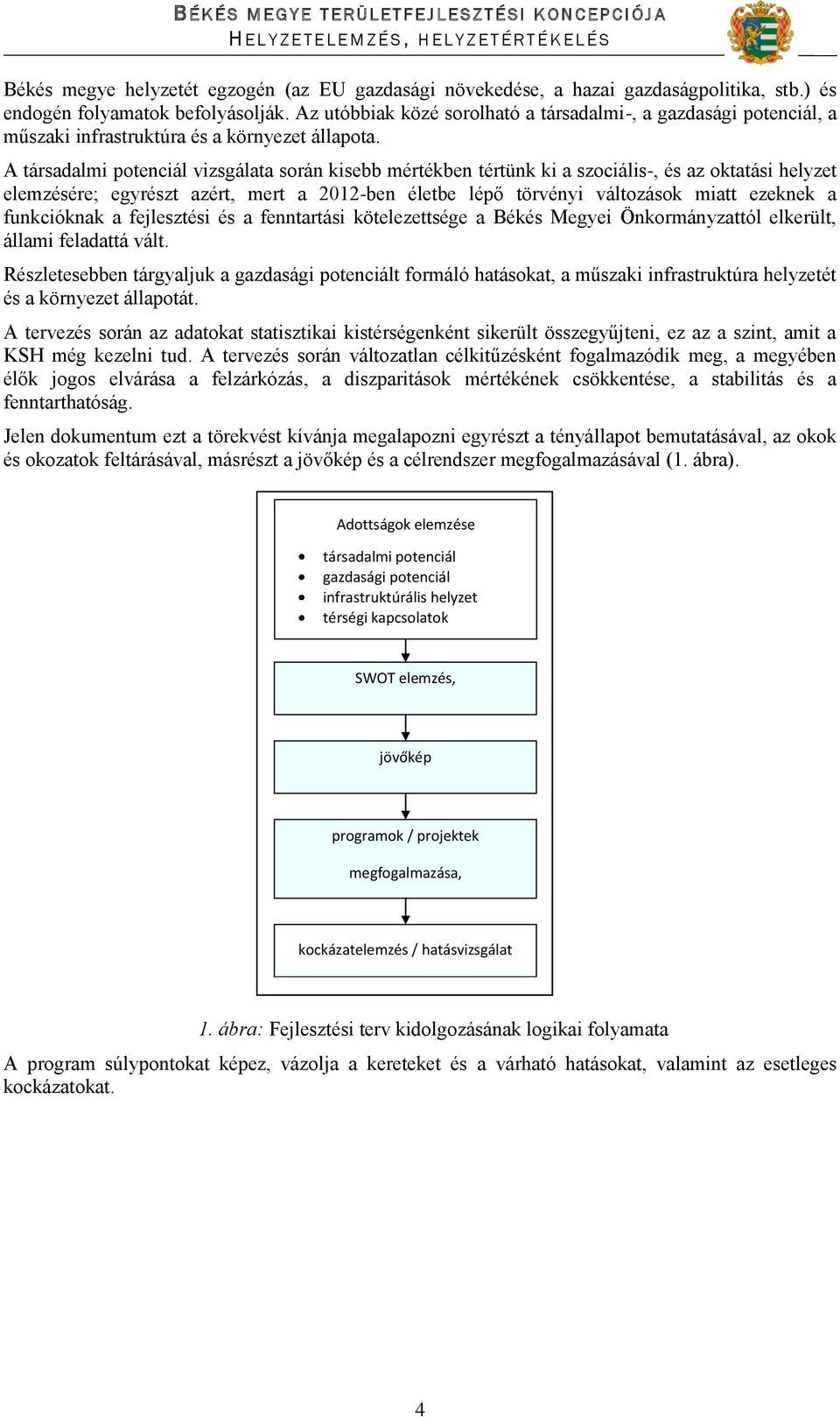 A társadalmi potenciál vizsgálata során kisebb mértékben tértünk ki a szociális-, és az oktatási helyzet elemzésére; egyrészt azért, mert a 2012-ben életbe lépő törvényi változások miatt ezeknek a