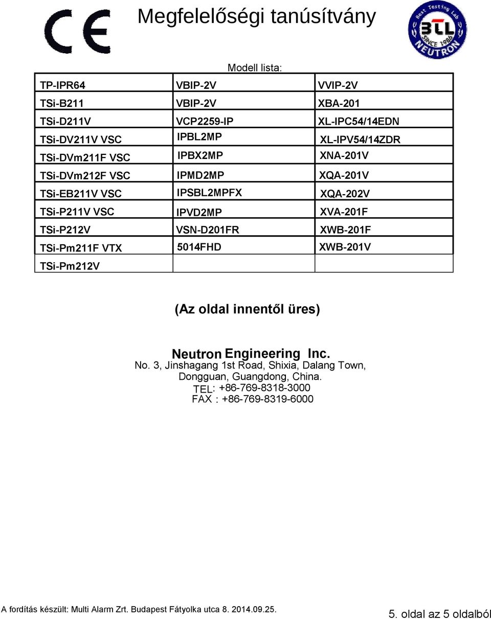 IPMD2MP XQA-201V TSi-EB211V VSC IPSBL2MPFX XQA-202V TSi-P211V VSC IPVD2MP XVA-201F TSi-P212V