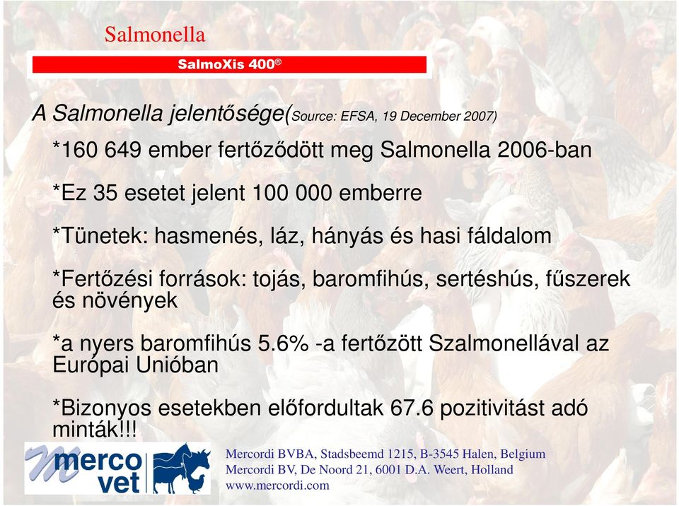 fáldalom *Fertızési források: tojás, baromfihús, sertéshús, főszerek és növények *a nyers baromfihús 5.