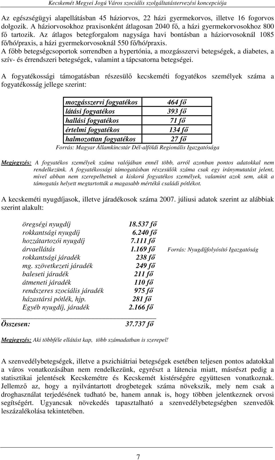 A fıbb betegségcsoportok sorrendben a hypertónia, a mozgásszervi betegségek, a diabetes, a szív- és érrendszeri betegségek, valamint a tápcsatorna betegségei.