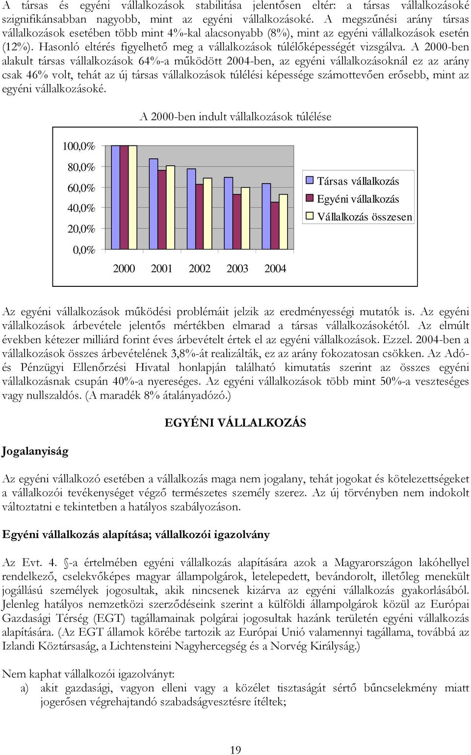 Hasonló eltérés figyelhető meg a vállalkozások túlélőképességét vizsgálva.