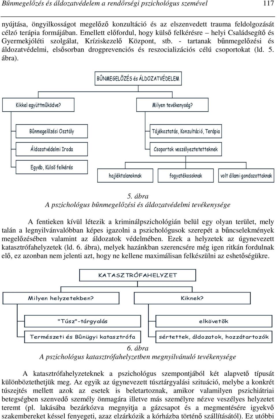 - tartanak bőnmegelızési és áldozatvédelmi, elsısorban drogprevenciós és reszocializációs célú csoportokat (ld. 5. ábra). BÛNMEGELÕZÉS és ÁLDOZATVÉDELEM Kikkel együttmûködve? Milyen tevékenység?