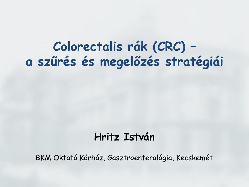 stratégiái Hritz István BKM