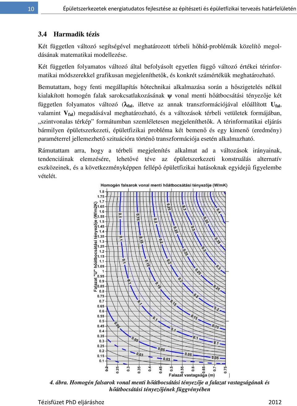 Két független folyamatos változó által befolyásolt egyetlen függı változó értékei térinformatikai módszerekkel grafikusan megjeleníthetık, és konkrét számértékük meghatározható.