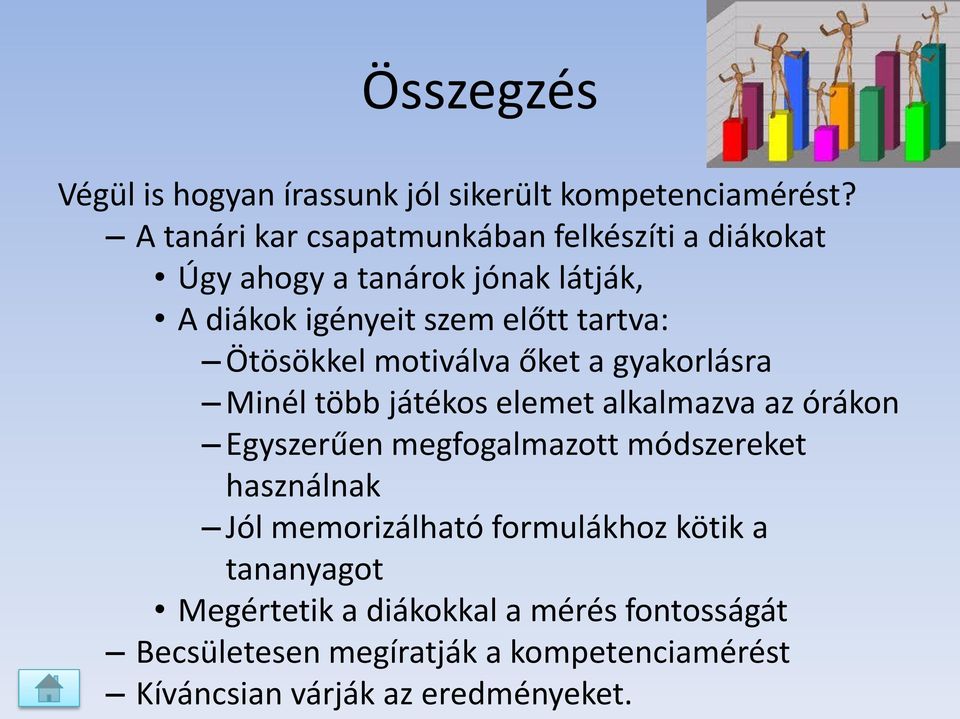 Ötösökkel motiválva őket a gyakorlásra Minél több játékos elemet alkalmazva az órákon Egyszerűen megfogalmazott módszereket