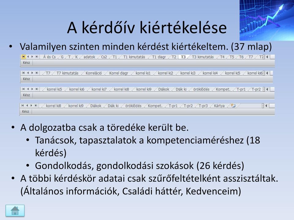 Tanácsok, tapasztalatok a kompetenciaméréshez (18 kérdés) Gondolkodás, gondolkodási