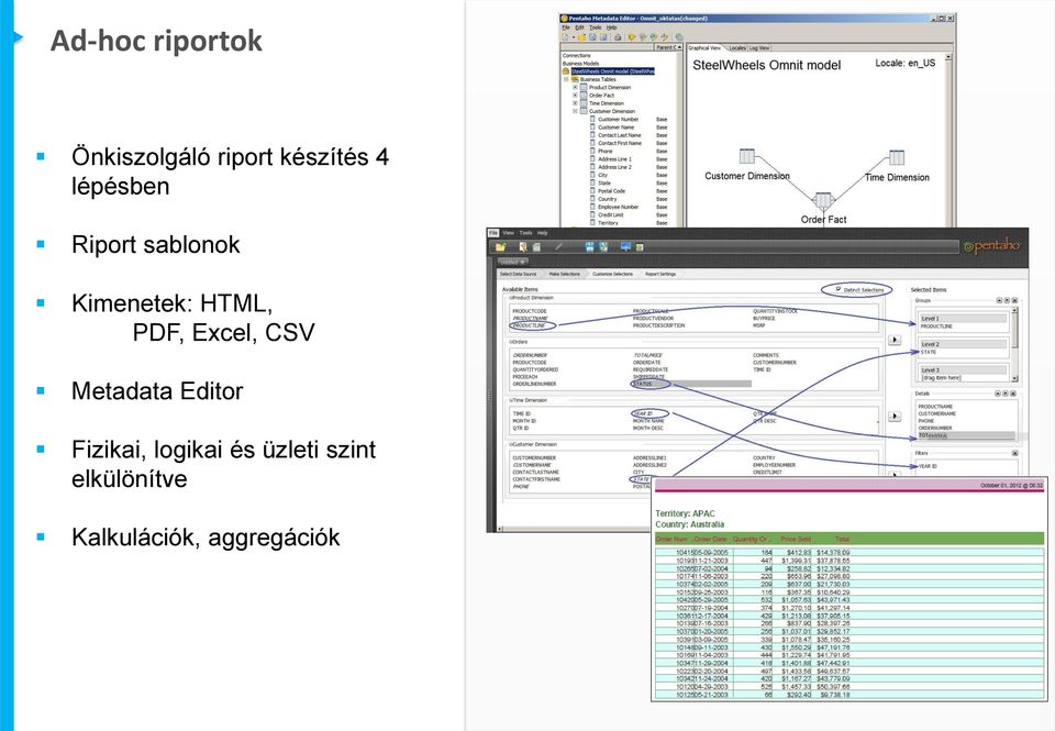 Excel, CSV Metadata Editor Fizikai, logikai és