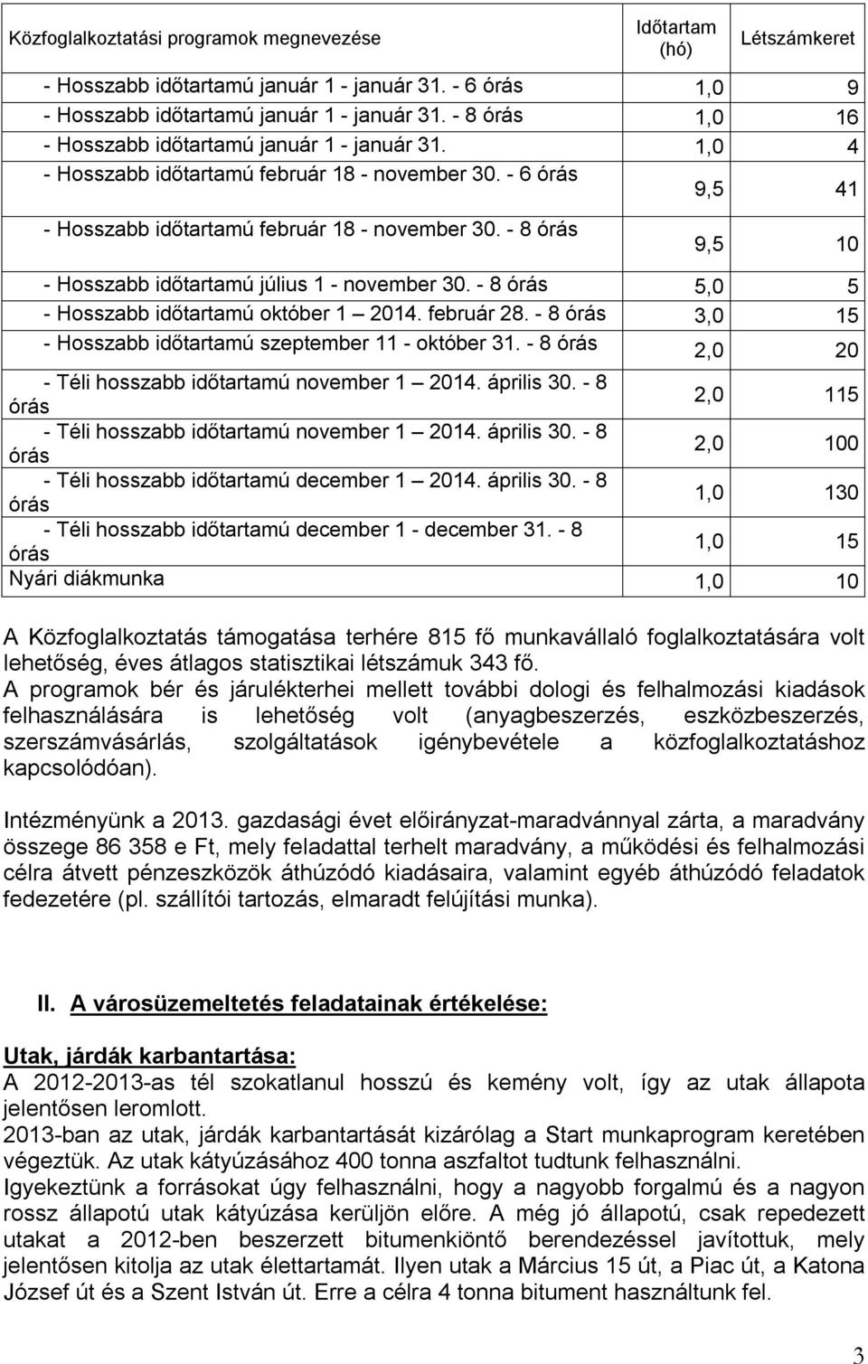 - 8 órás 9,5 10 - Hosszabb időtartamú július 1 - november 30. - 8 órás 5,0 5 - Hosszabb időtartamú október 1 2014. február 28. - 8 órás 3,0 15 - Hosszabb időtartamú szeptember 11 - október 31.