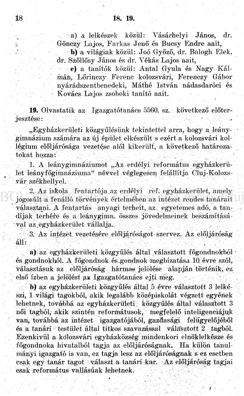 Olvastatik az Igazgatótanács 50(50. sz.