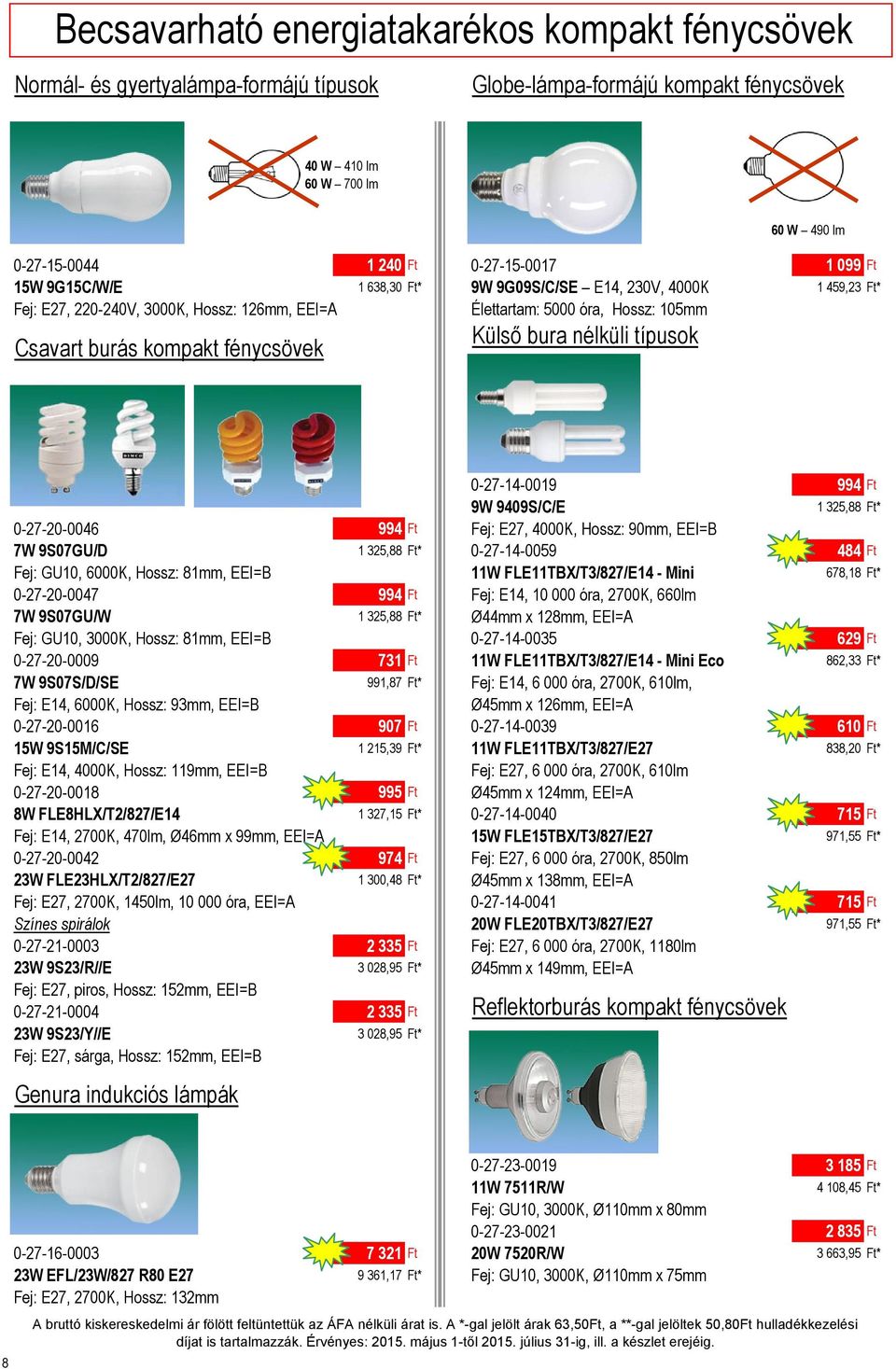 Külső bura nélküli típusok 0-27-14-0019 994 Ft 9W 9409S/C/E 1 325,88 Ft* 0-27-20-0046 994 Ft Fej: E27, 4000K, Hossz: 90mm, EEI=B 7W 9S07GU/D 1 325,88 Ft* 0-27-14-0059 484 Ft Fej: GU10, 6000K, Hossz:
