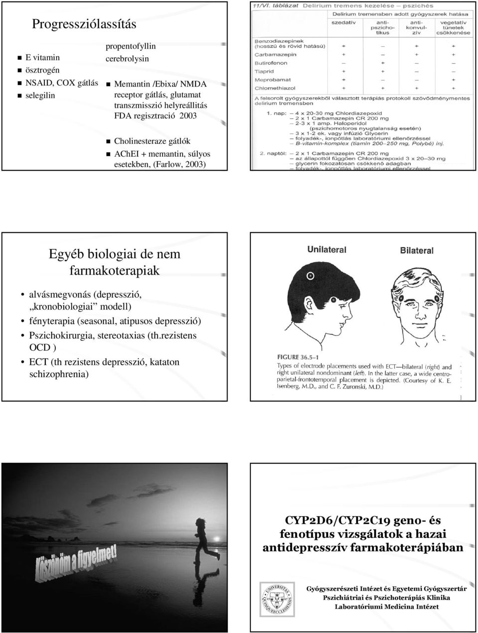 kronobiologiai modell) fényterapia (seasonal, atipusos depresszió) Pszichokirurgia, stereotaxias (th.