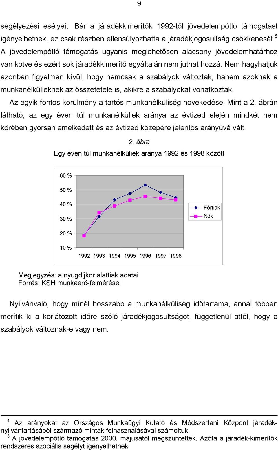 Nem hagyhatjuk azonban figyelmen kívül, hogy nemcsak a szabályok változtak, hanem azoknak a munkanélkülieknek az összetétele is, akikre a szabályokat vonatkoztak.