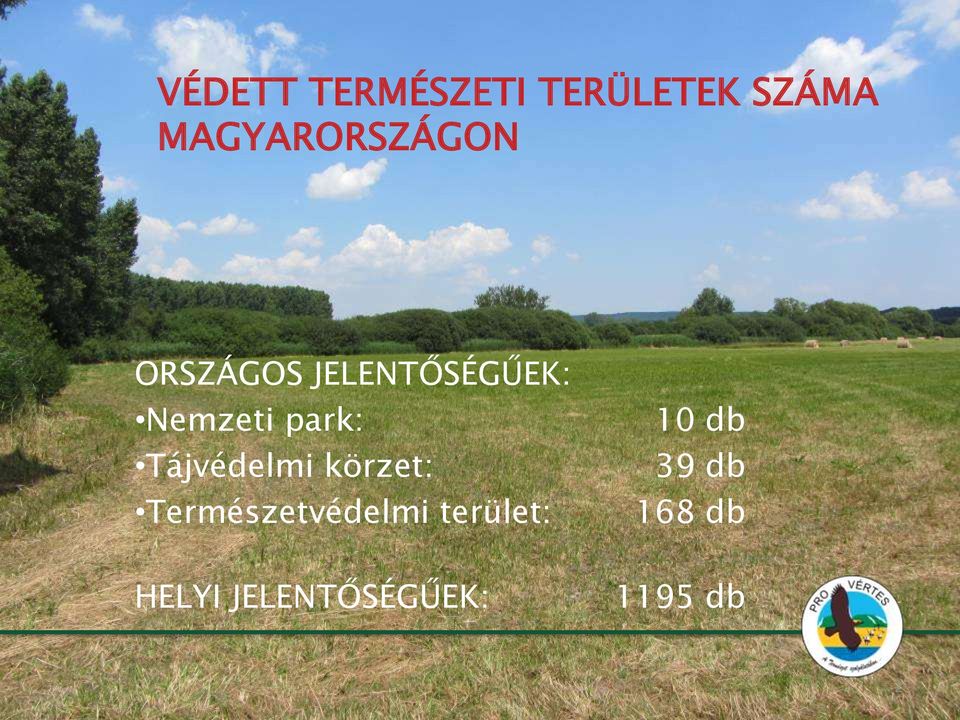 Nemzeti park: Tájvédelmi körzet: