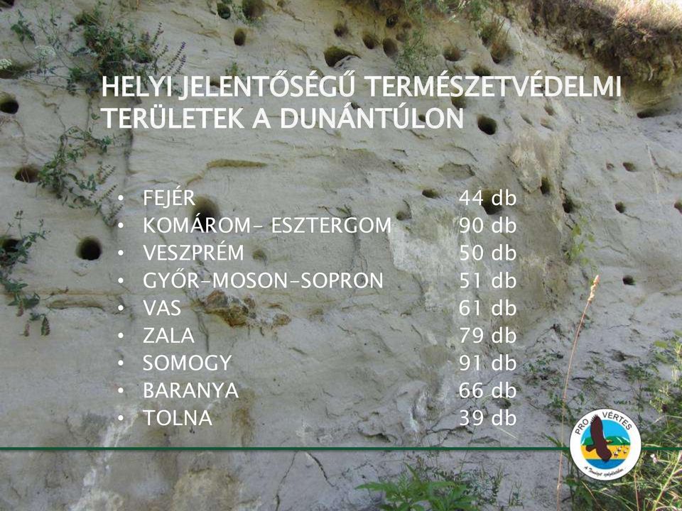VESZPRÉM 50 db GYŐR-MOSON-SOPRON 51 db VAS 61 db
