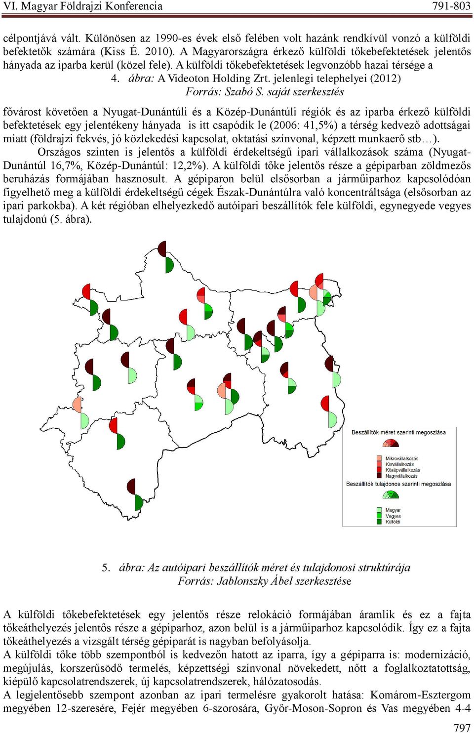 jelenlegi telephelyei (2012) fővárost követően a Nyugat-Dunántúli és a Közép-Dunántúli régiók és az iparba érkező külföldi befektetések egy jelentékeny hányada is itt csapódik le (2006: 41,5%) a