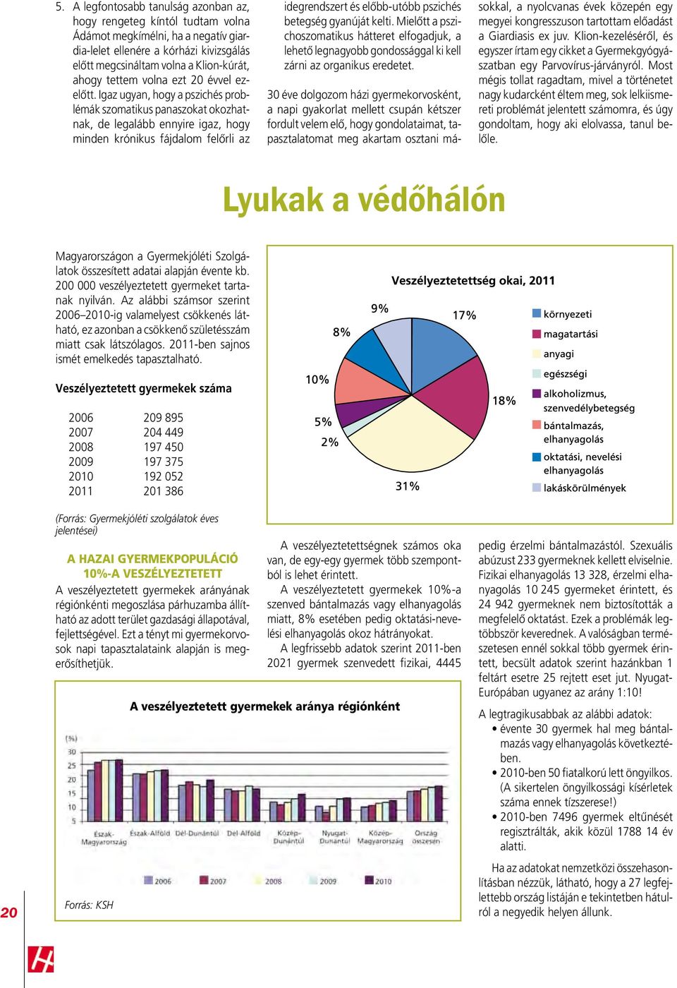 Igaz ugyan, hogy a pszichés problémák szomatikus panaszokat okozhatnak, de legalább ennyire igaz, hogy minden krónikus fájdalom felôrli az idegrendszert és elôbb-utóbb pszichés betegség gyanúját