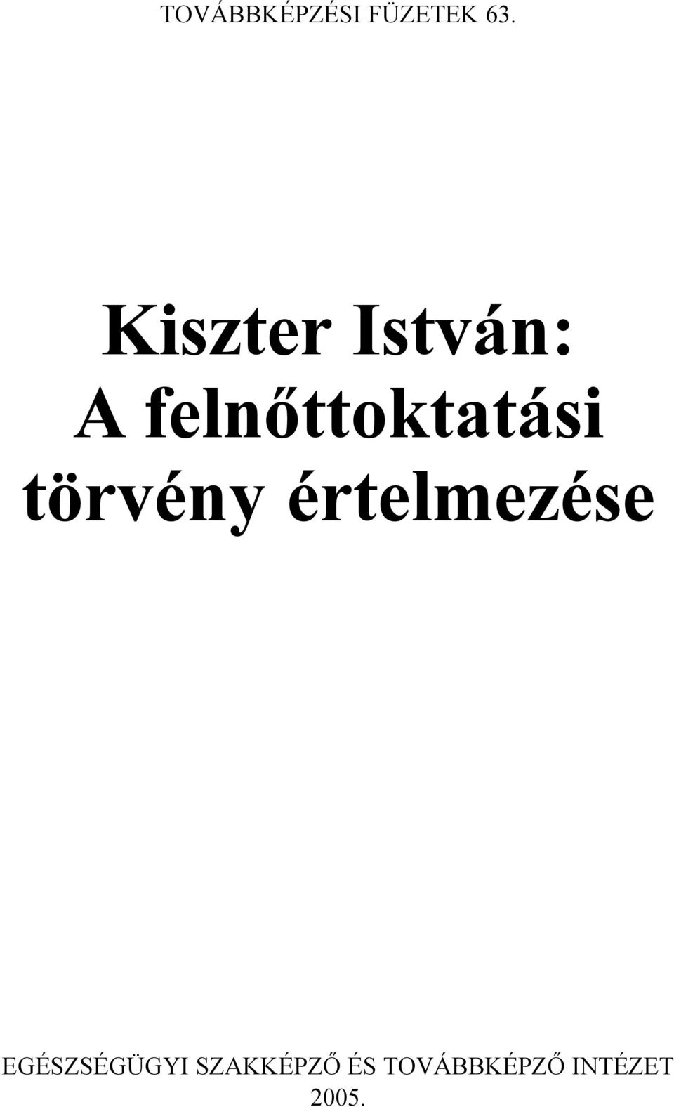 felnõttoktatási törvény