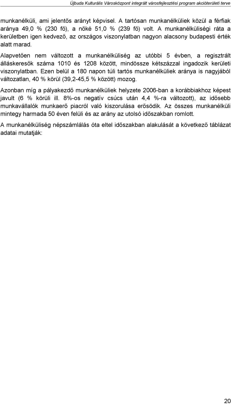 Alapvetően nem változott a munkanélküliség az utóbbi 5 évben, a regisztrált álláskeresők száma 11 és 128 között, mindössze kétszázzal ingadozik kerületi viszonylatban.