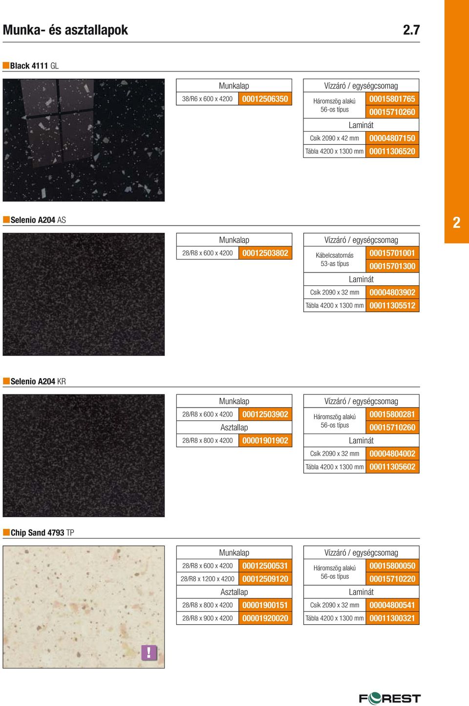400 000150380 Kábelcsatornás 00015701001 53-as típus 00015701300 Csík 090 x 3 mm 0000480390 Tábla 400 x 1300 mm 0001130551 Selenio A04 KR 8/R8 x 600 x 400 000150390 8/R8 x 800 x 400