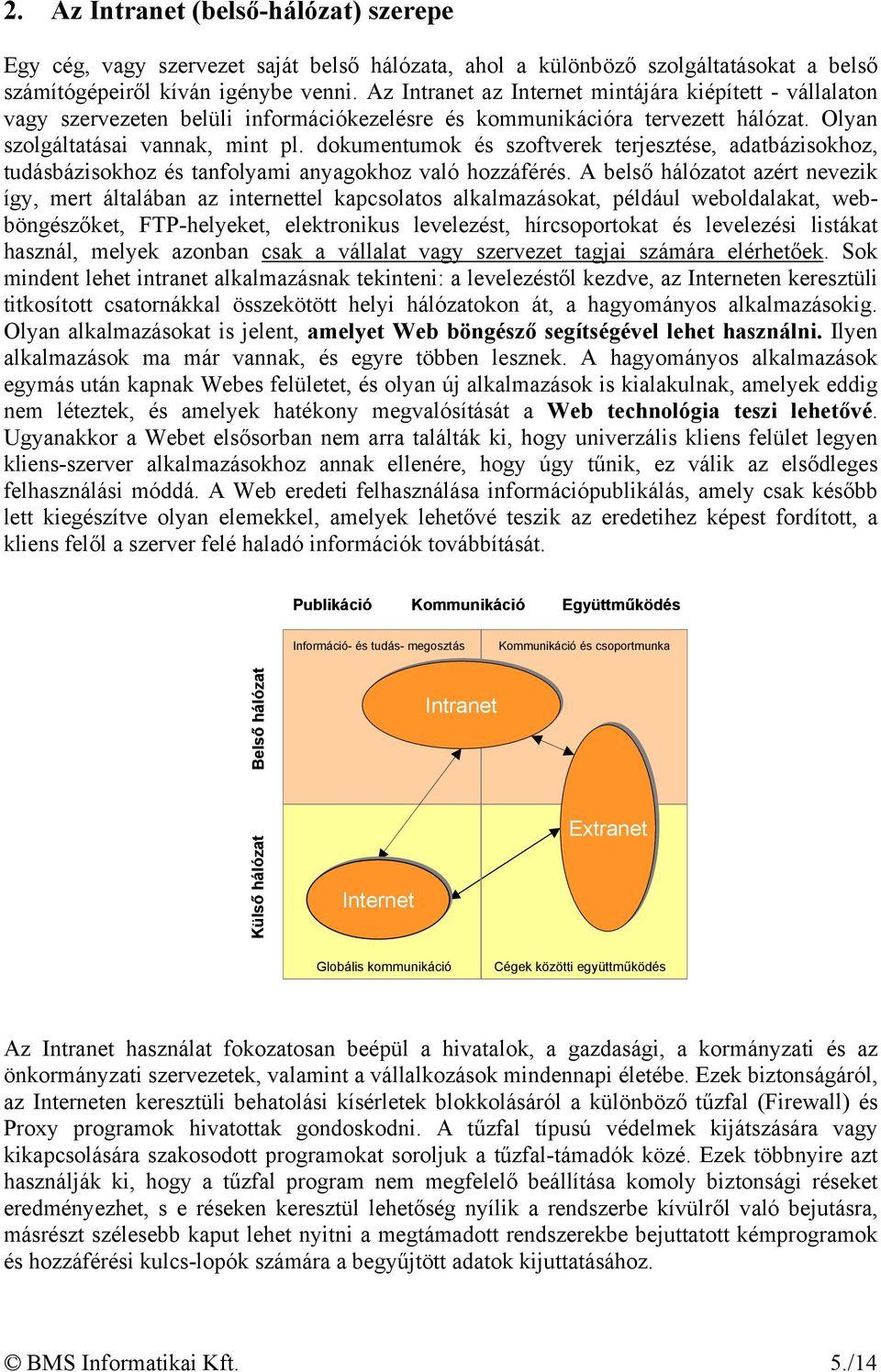 dokumentumok és szoftverek terjesztése, adatbázisokhoz, tudásbázisokhoz és tanfolyami anyagokhoz való hozzáférés.