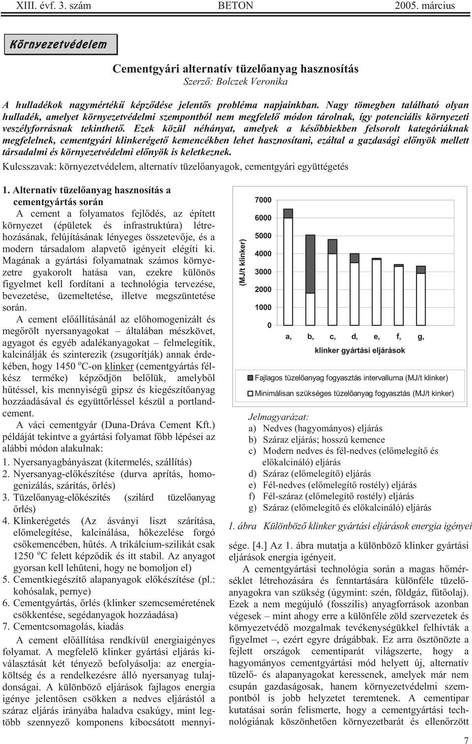 Ezek közül néhányat, amelyek a kés bbiekben felsorolt kategóriáknak megfelelnek, cementgyári klinkeréget kemencékben lehet hasznosítani, ezáltal a gazdasági el nyök mellett társadalmi és