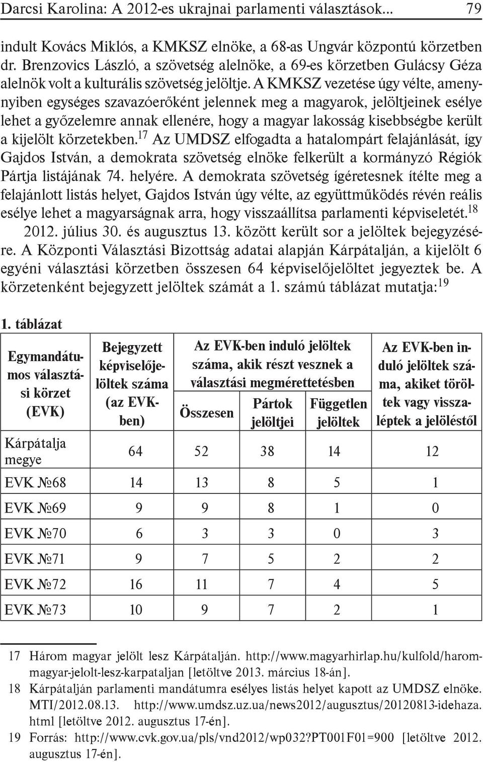 A KMKSZ vezetése úgy vélte, amenynyiben egységes szavazóerőként jelennek meg a magyarok, jelöltjeinek esélye lehet a győzelemre annak ellenére, hogy a magyar lakosság kisebbségbe került a kijelölt