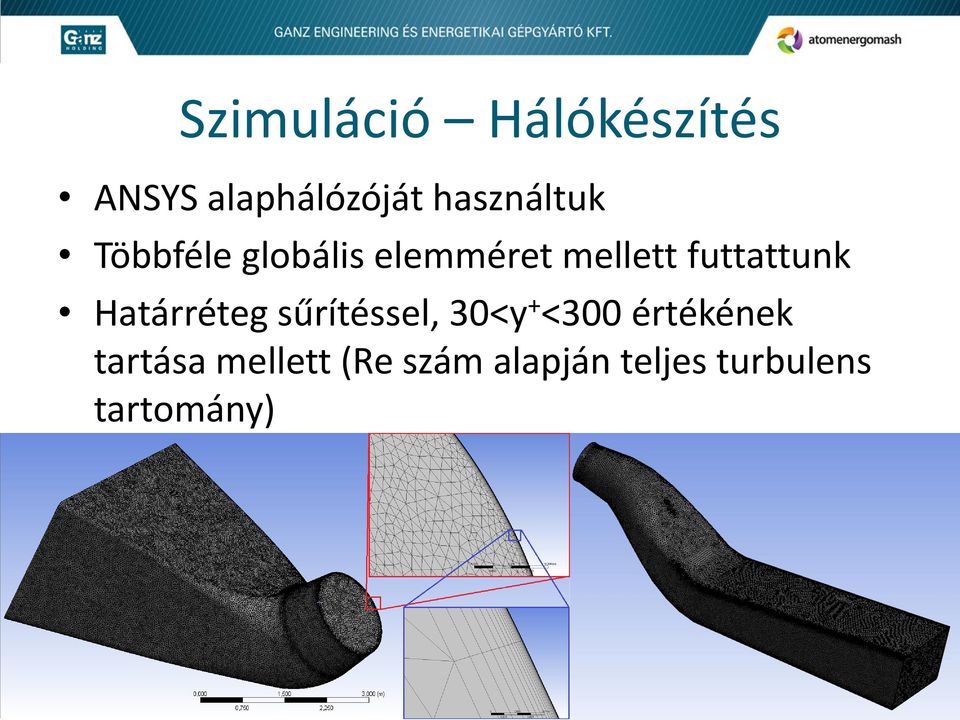 futtattunk Határréteg sűrítéssel, 30<y + <300