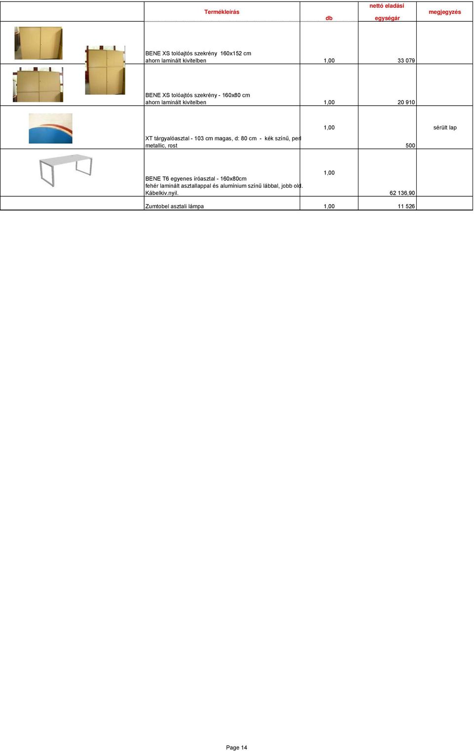 cm - kék színű, perl metallic, rost 500 BENE T6 egyenes íróasztal - 160x80cm fehér laminált asztallappal