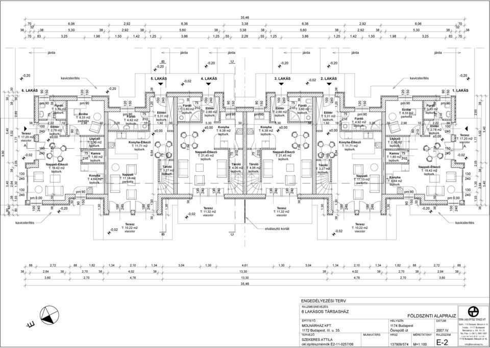 LAKÁS 38 7,84 38 C C 4. LAKÁS 3.