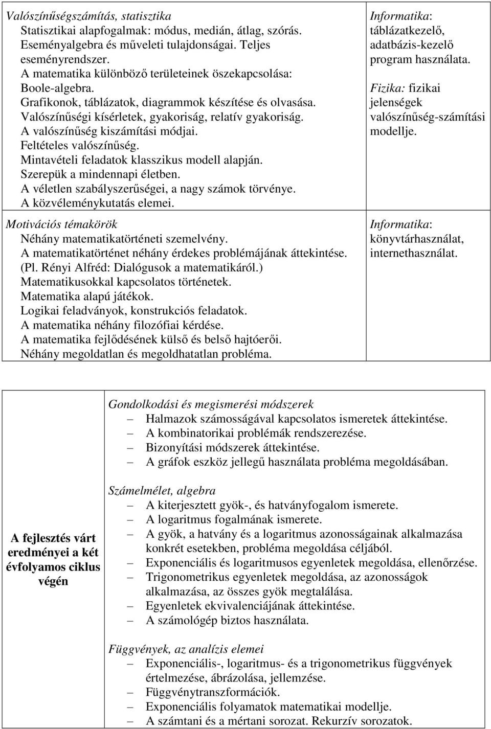 A valószínűség kiszámítási módjai. Feltételes valószínűség. Mintavételi feladatok klasszikus modell alapján. Szerepük a mindennapi életben. A véletlen szabályszerűségei, a nagy számok törvénye.