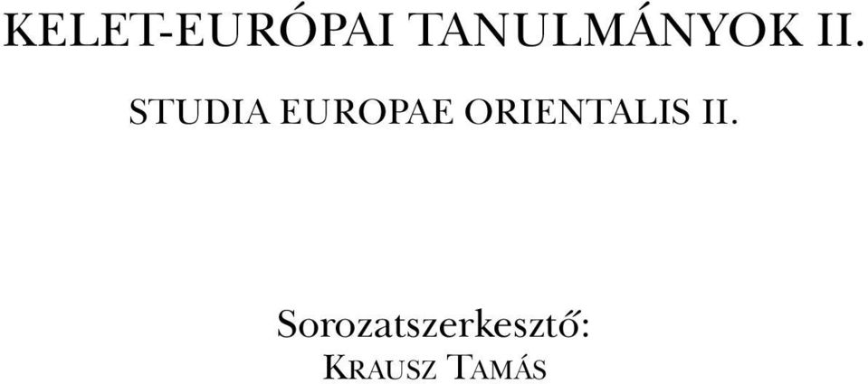 STUDIA EUROPAE