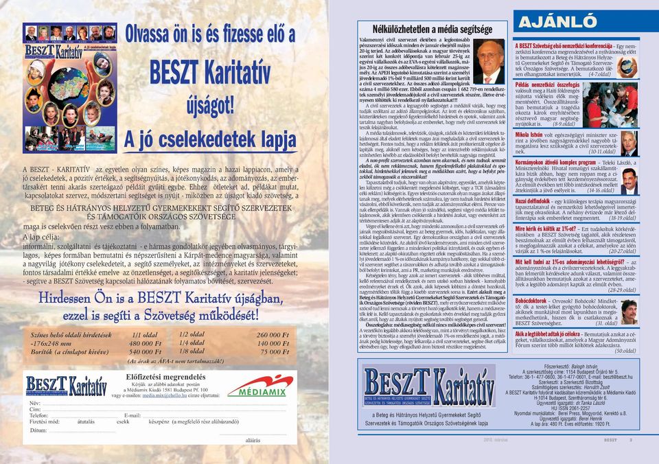 magánszemély. Az APEH legutolsó kimutatása szerint a személyi jövedelemadó 1%-ból 9 milliárd 500 millió forint került a civil szervezetekhez. Az összes adózó állampolgárok száma 4 millió 580 ezer.