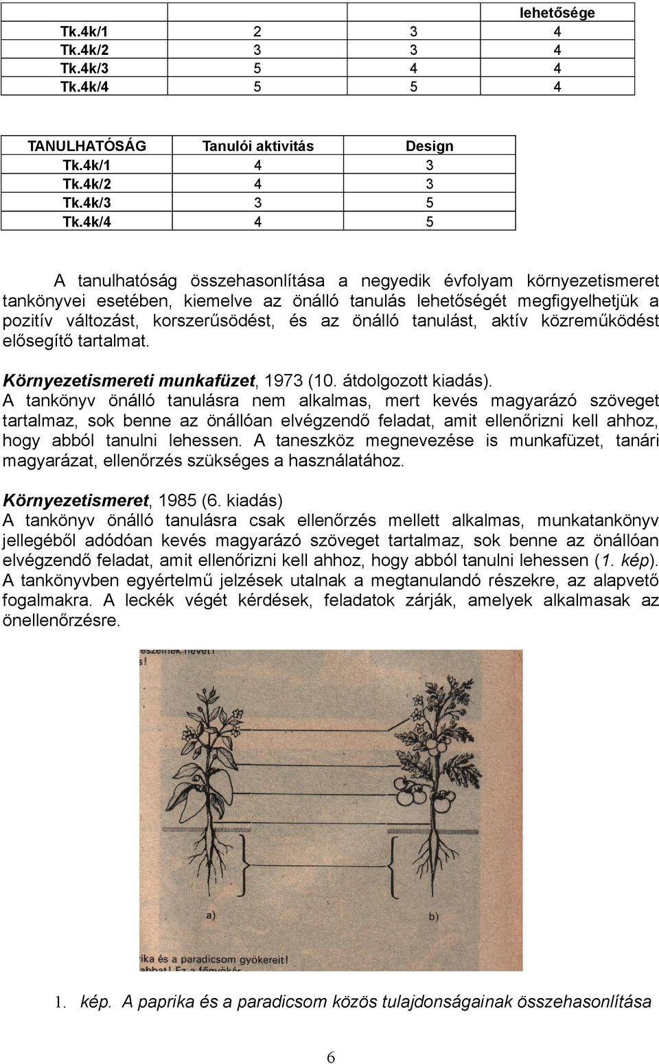 önálló tanulást, aktív közreműködést elősegítő tartalmat. Környezetismereti munkafüzet, 1973 (10. átdolgozott kiadás).