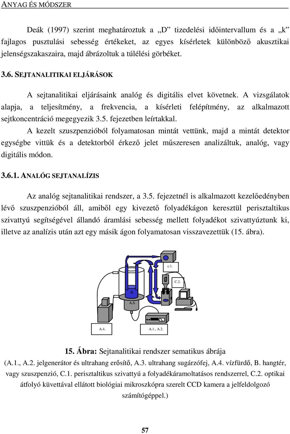 A vizsgálatok alapja, a teljesítmény, a frekvencia, a kísérleti felépítmény, az alkalmazott sejtkoncentráció megegyezik 3.5. fejezetben leírtakkal.