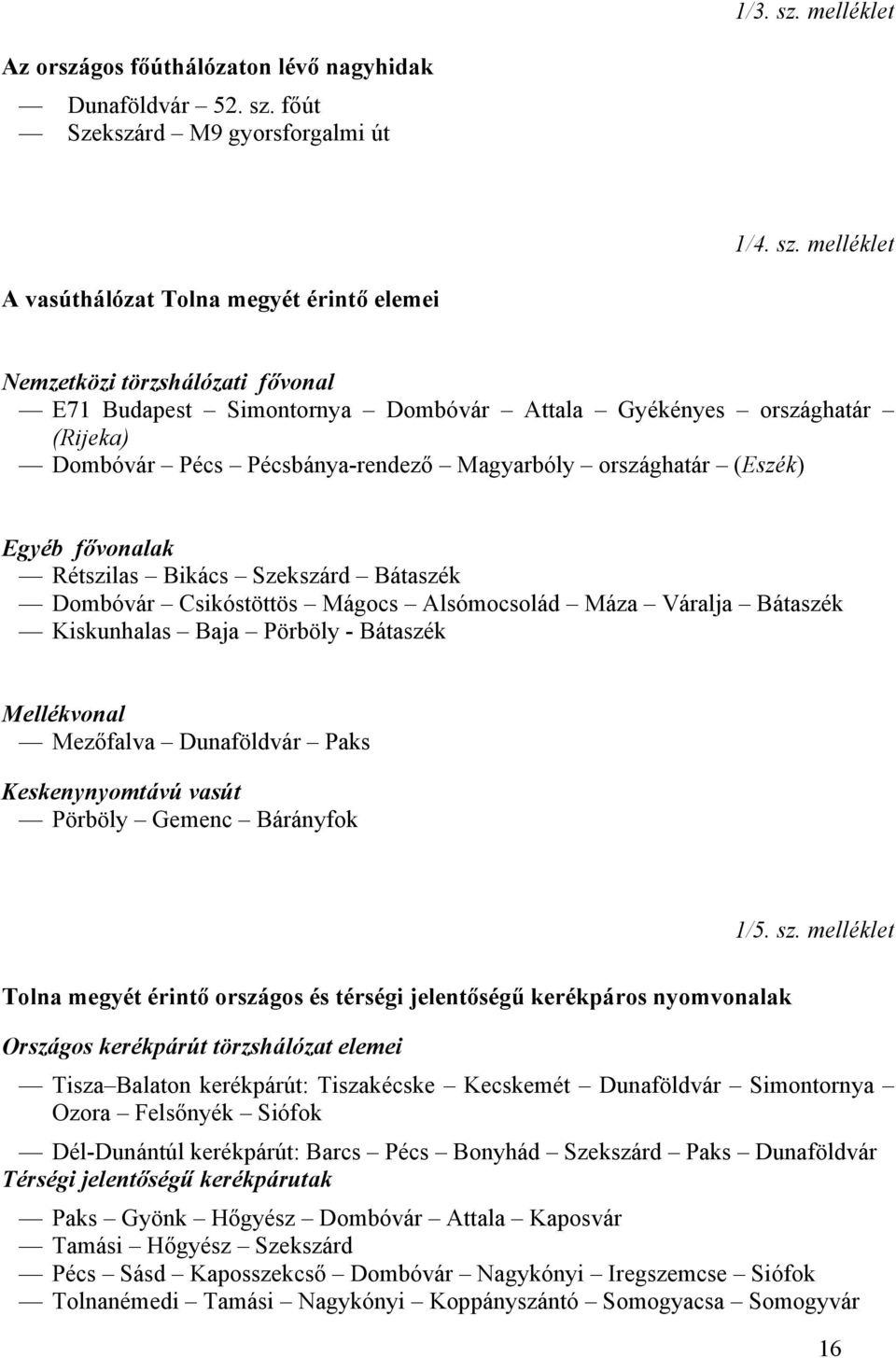 főút zekszárd M9 gyorsforgalmi út 1/4. sz.