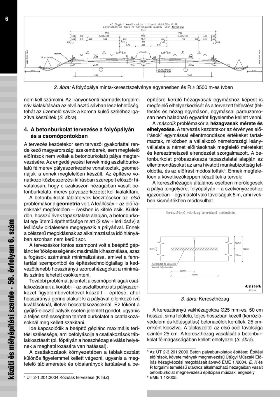 201:2004 Közutak tervezése (KTSZ) 4.