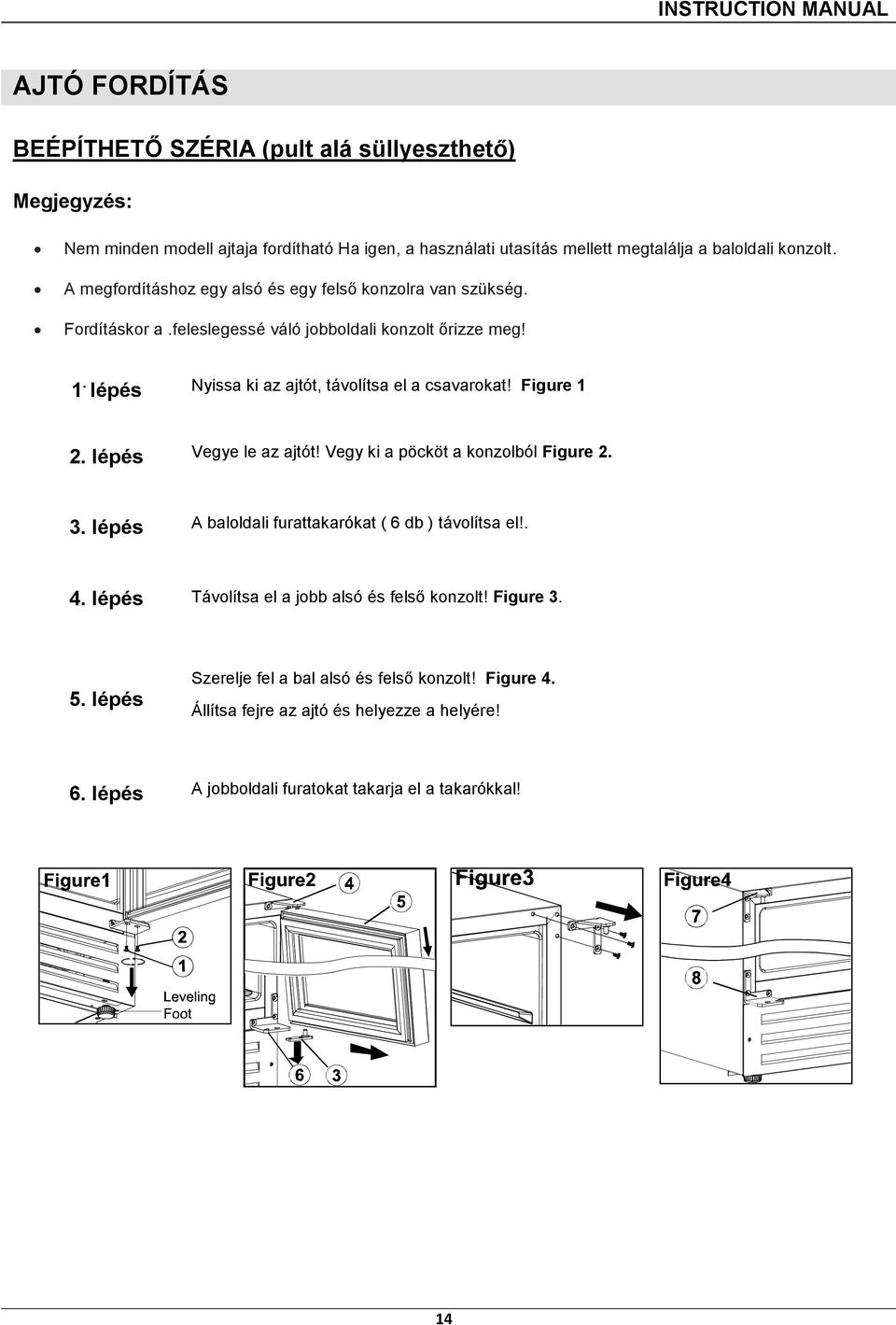 Figure 1 2. lépés Vegye le az ajtót! Vegy ki a pöcköt a konzolból Figure 2. 3. lépés A baloldali furattakarókat ( 6 db ) távolítsa el!. 4.