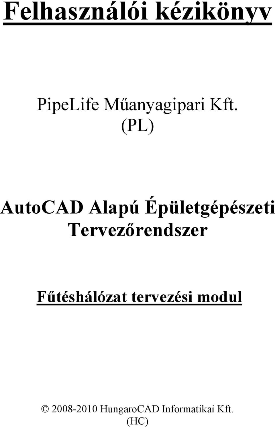 (PL) AutoCAD Alapú Épületgépészeti