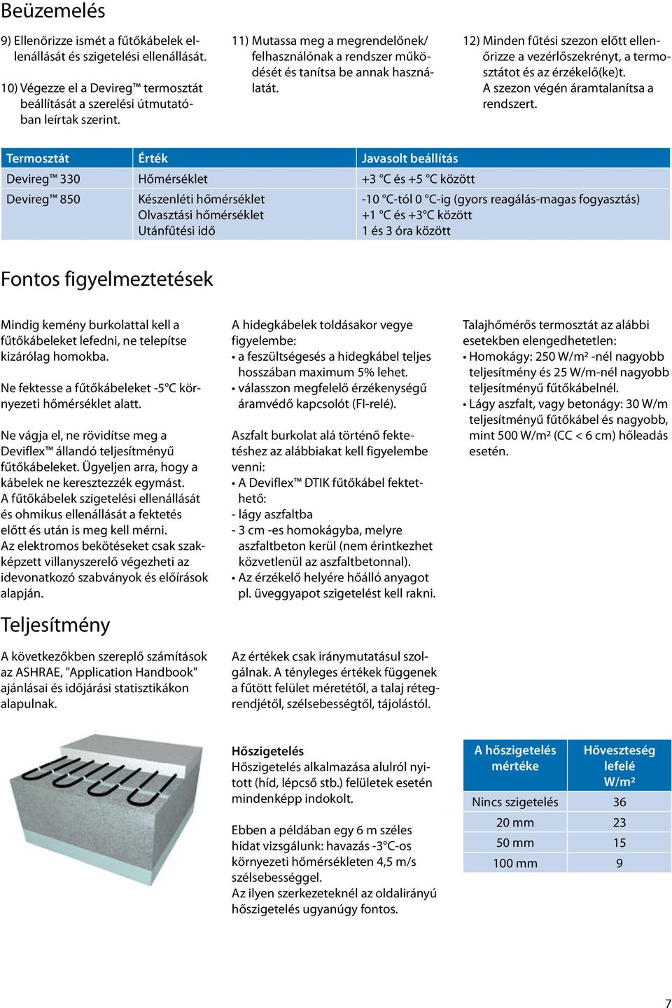 A szezon végén áramtalanítsa a rendszert.