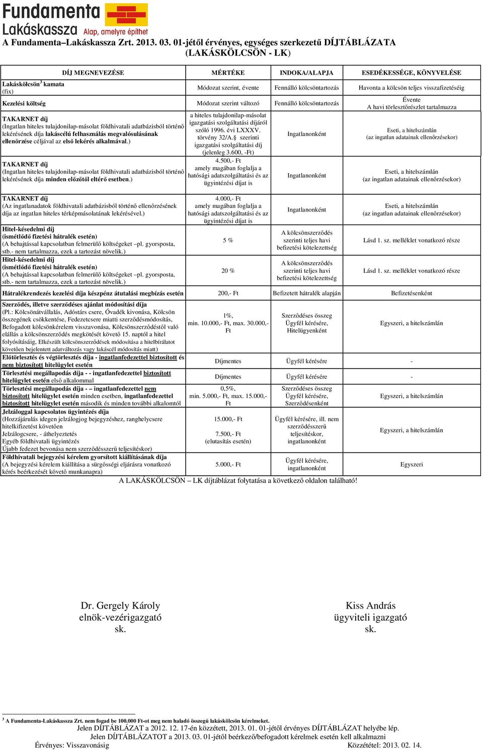 ) lekérésének díja minden előzőtől eltérő esetben.) (Az ingatlanadatok földhivatali adatbázisból történő ellenőrzésének díja az ingatlan hiteles térképmásolatának lekérésével.