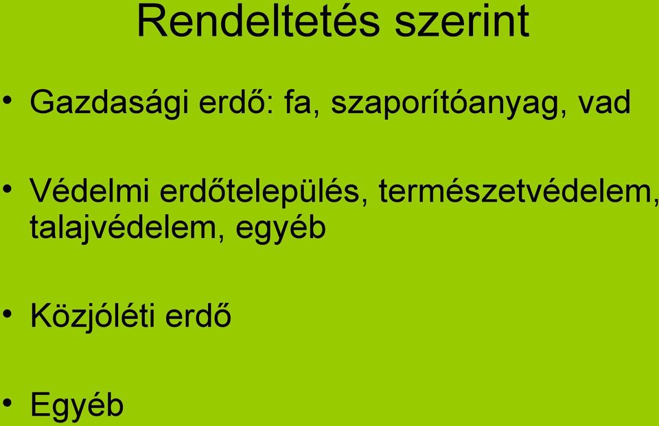 erdőtelepülés, természetvédelem,