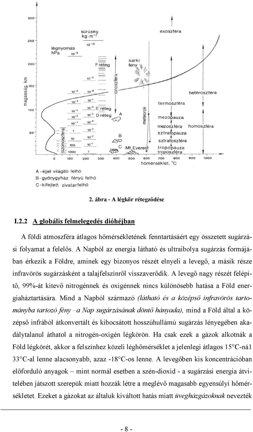 A levegı nagy részét felépítı, 99%-át kitevı nitrogénnek és oxigénnek nincs különösebb hatása a Föld energiaháztartására.