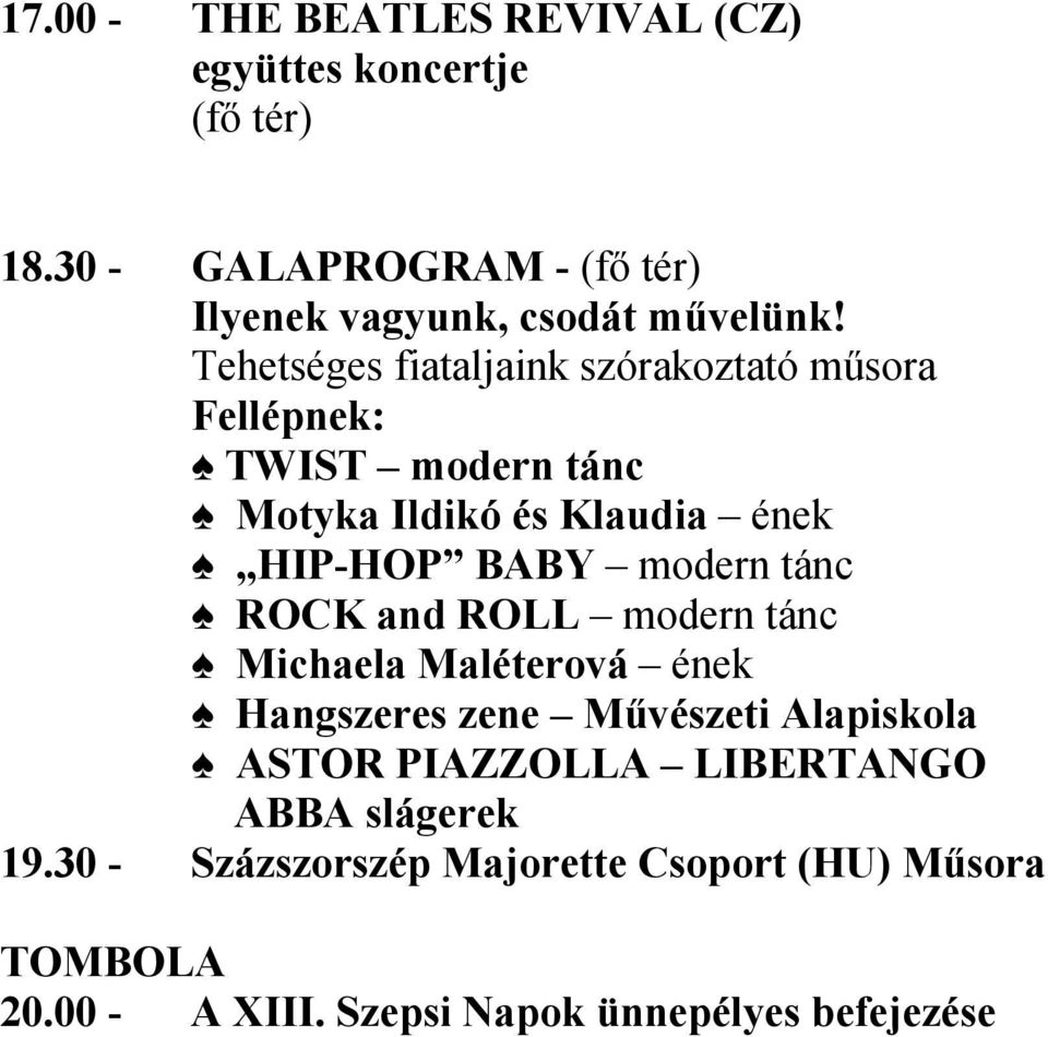 modern tánc ROCK and ROLL modern tánc Michaela Maléterová ének Hangszeres zene Művészeti Alapiskola ASTOR PIAZZOLLA