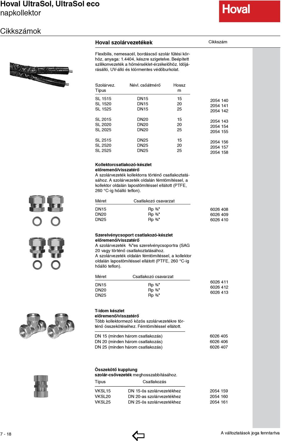 csőátmérő Hossz Típus m SL 1515 DN15 15 SL 1520 DN15 20 SL 1525 DN15 25 SL 2015 DN20 15 SL 2020 DN20 20 SL 2025 DN20 25 SL 2515 DN25 15 SL 2520 DN25 20 SL 2525 DN25 25 2054 140 2054 141 2054 142 2054